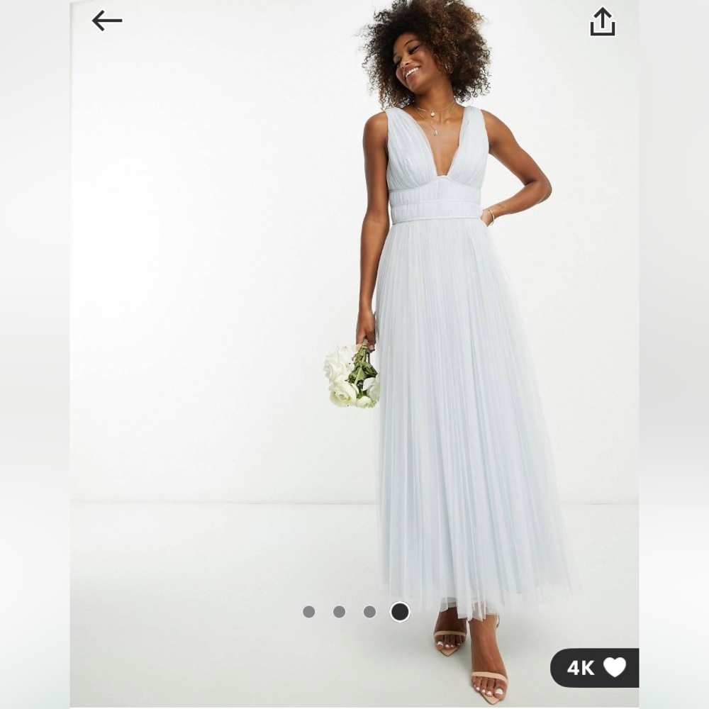 ASOS Powder Blue Tulle Dress